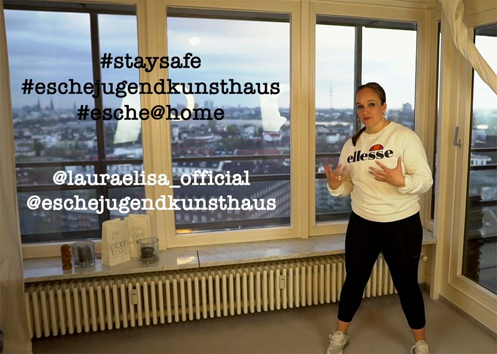 Laura Elisa HipHop Tanz Workshop Online Esche Jugendkunsthaus