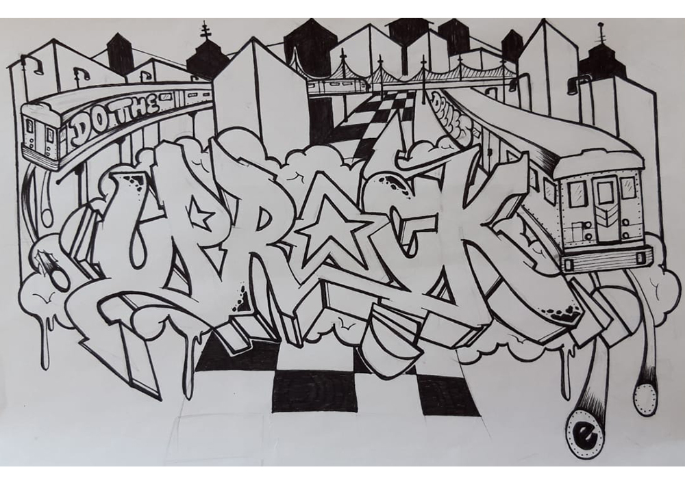 Graffiti Beat Boy Delles Online Workshop Esche Jugendkunsthaus