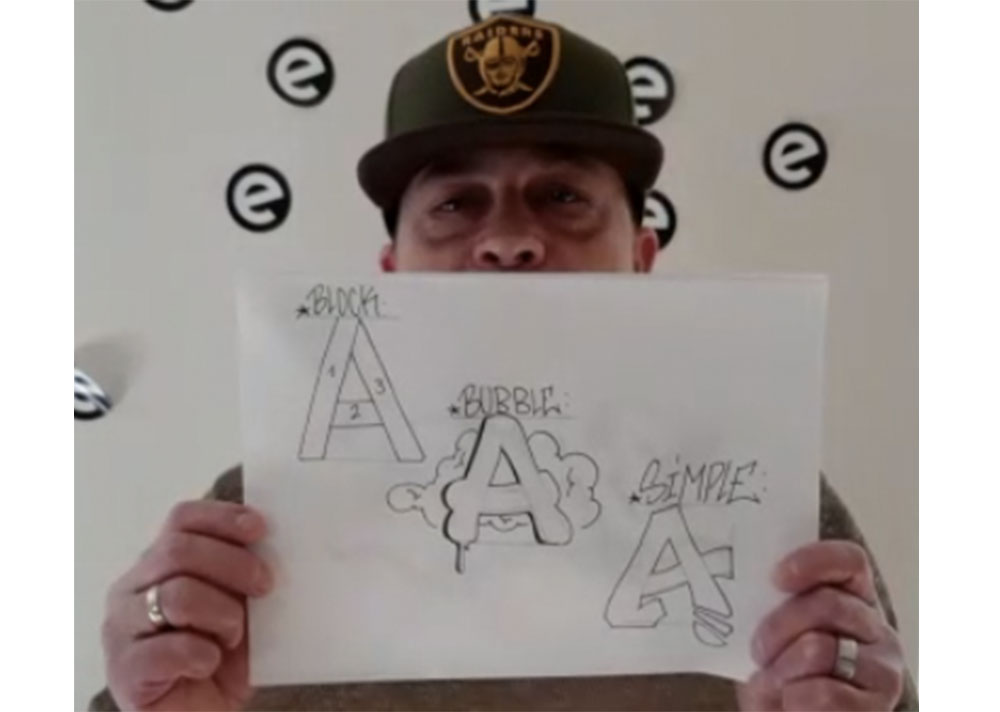 Graffiti Beat Boy Delles Online Workshop Esche Jugendkunsthaus