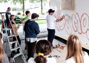 Kinderschutz Graffiti Kinderrechte Esche Jugendkunsthaus