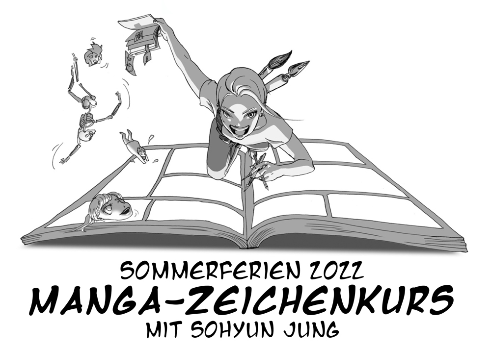 Sohyun Jung Manga Zeichenkurs Zeichnen Comic Workshop Sommer Ferien Esche Jugendkunsthaus