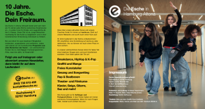 Neuer Flyer Programm Esche Jugendkunsthaus