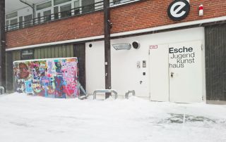 Esche im Schnee