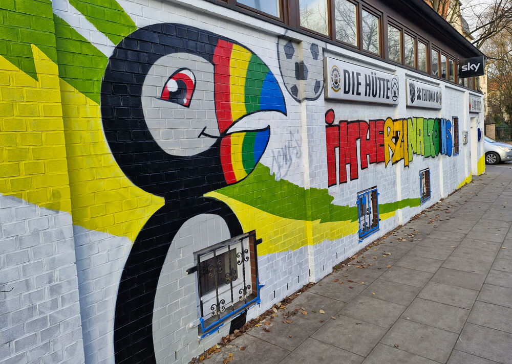 Graffiti SC Teutonia Altona Stadtteilrat Esche Jugendkunsthaus