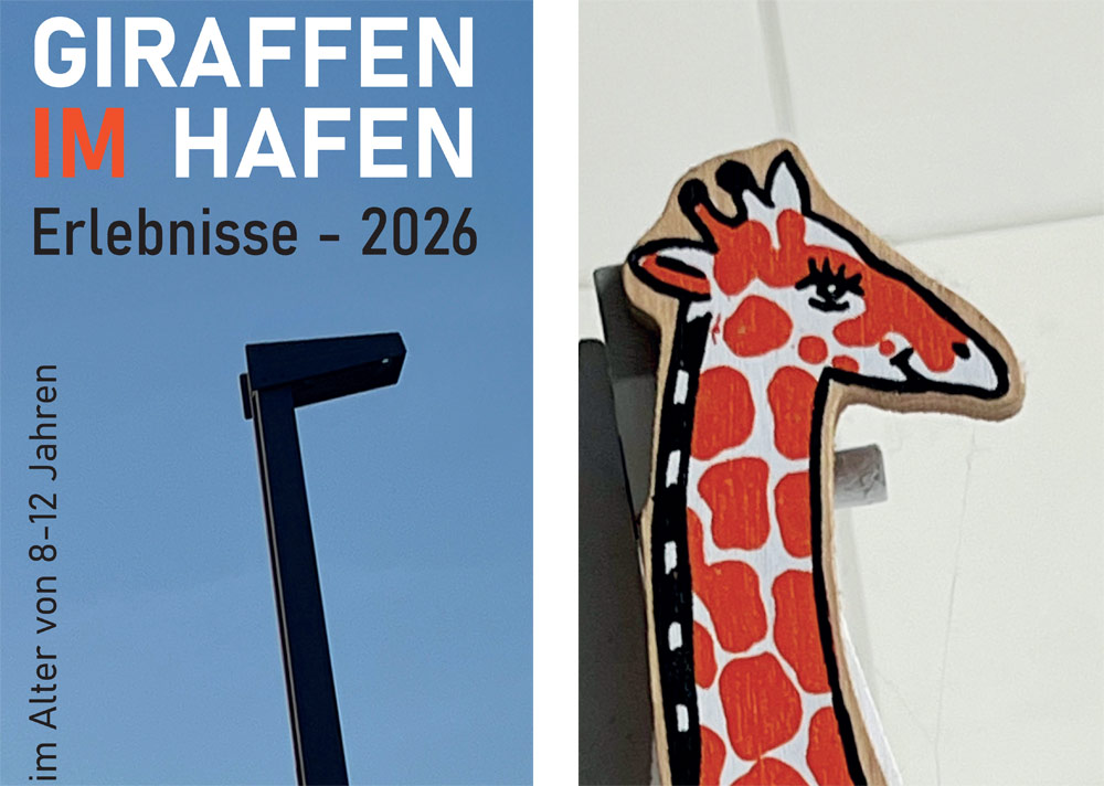 Giraffen iM Hafen Kultzr machts stark Iris Albrecht Esche Jugendkunsthaus Ferien Workshop